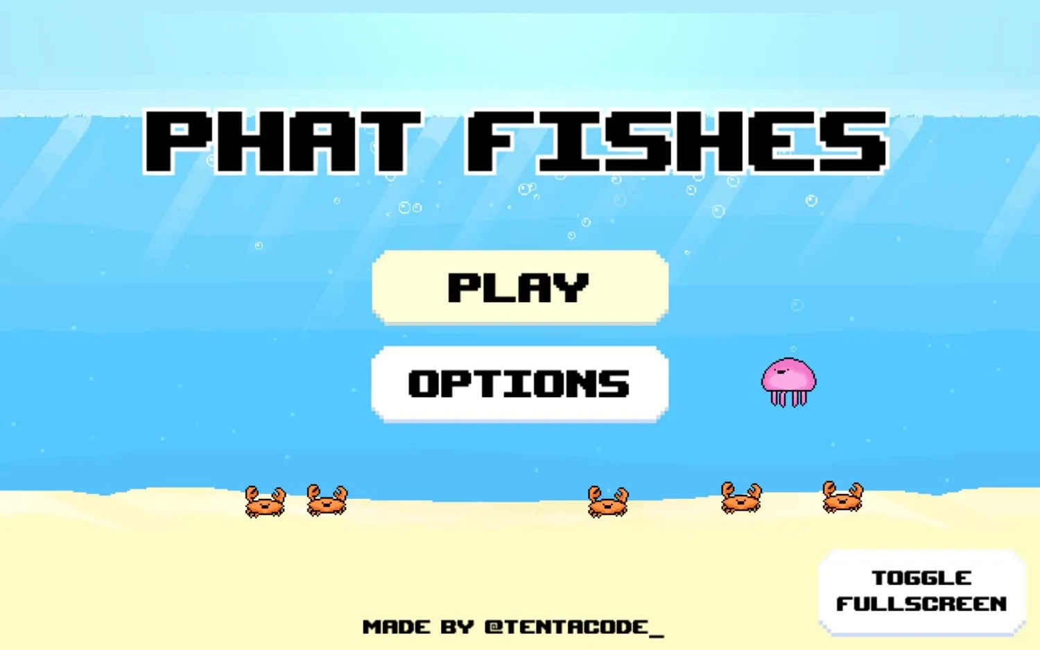 Écran titre de Phat Fishes
